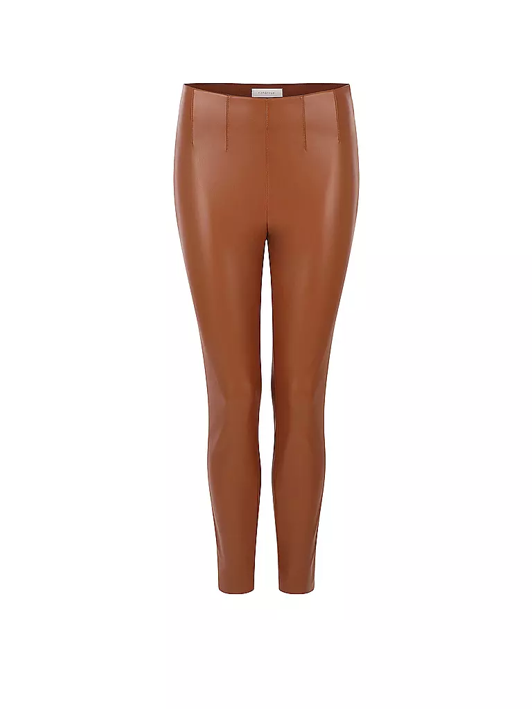 RICH & ROYAL | Leggings de efecto cuero | Marrón