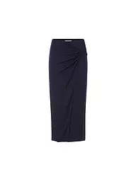 RICH & ROYAL | Midi falda | Azul oscuro