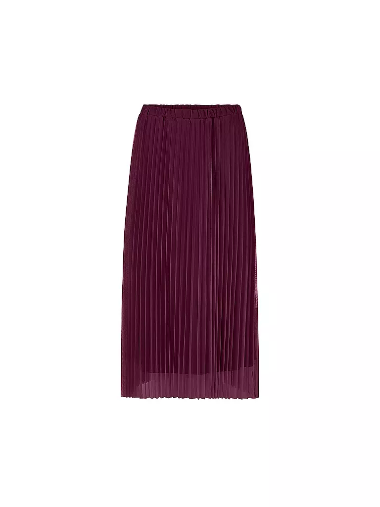 RICH & ROYAL | Midi falda | Rojo oscuro