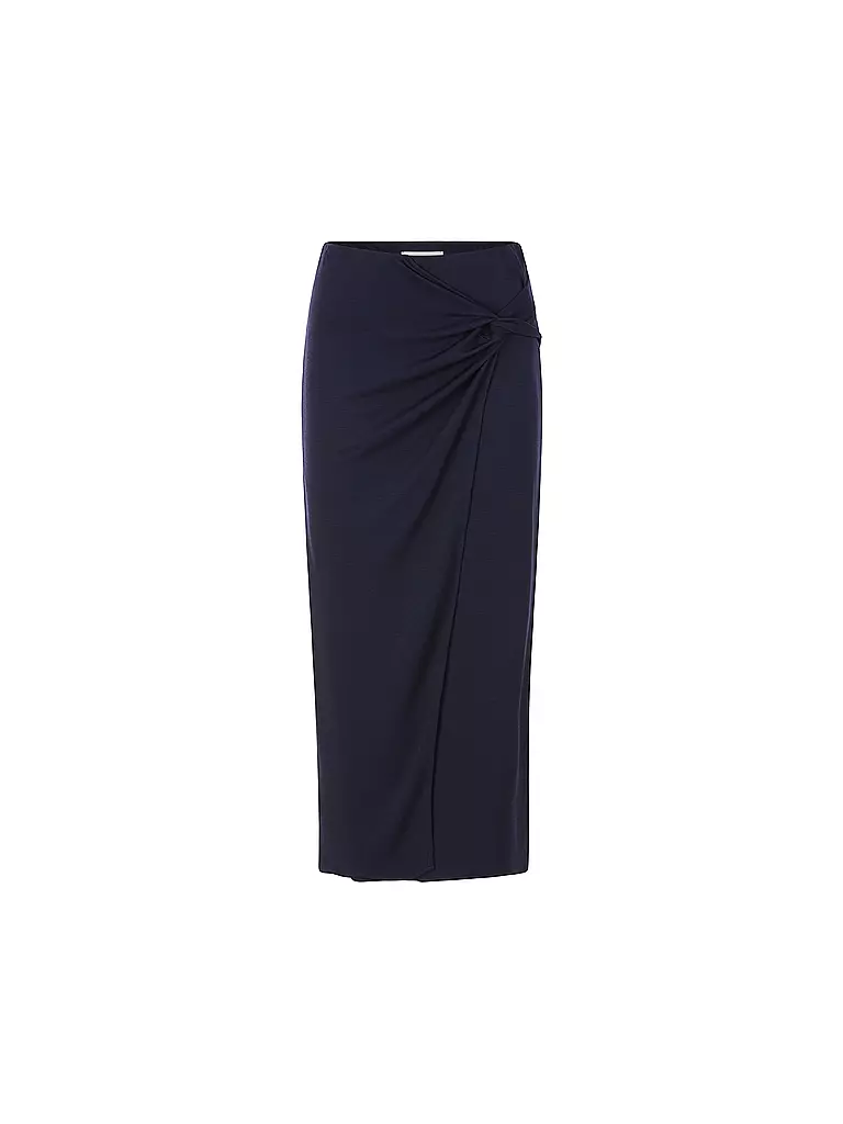 RICH & ROYAL | Midi falda | Azul oscuro
