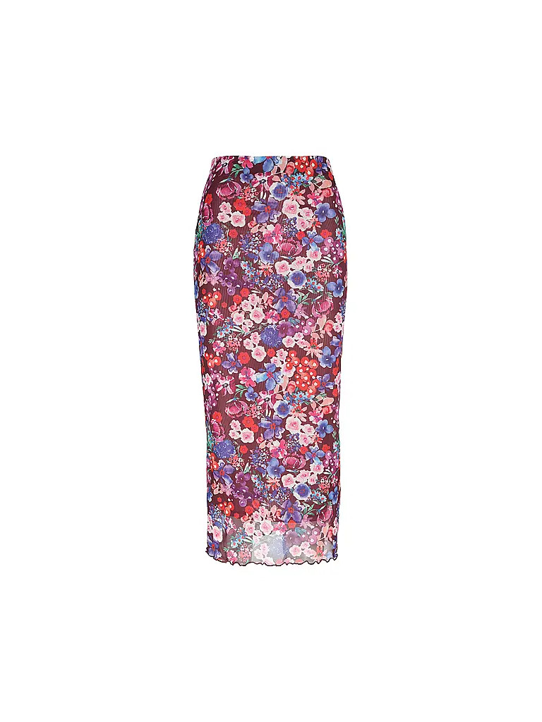RICH & ROYAL | Midi falda | Rojo oscuro