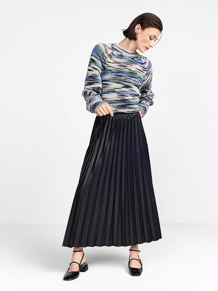 RICH & ROYAL | Midi falda | Negro