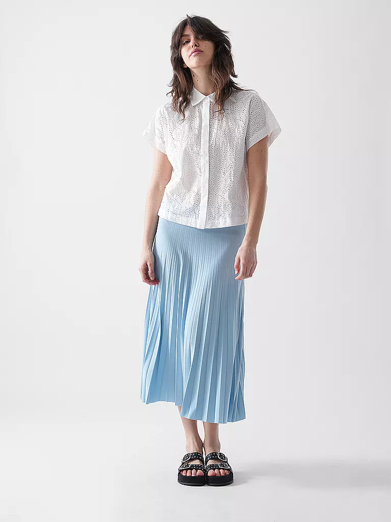 RICH & ROYAL | Midi falda | Azul claro