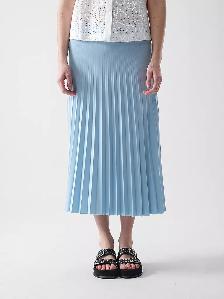 RICH & ROYAL | Midi falda | Azul claro