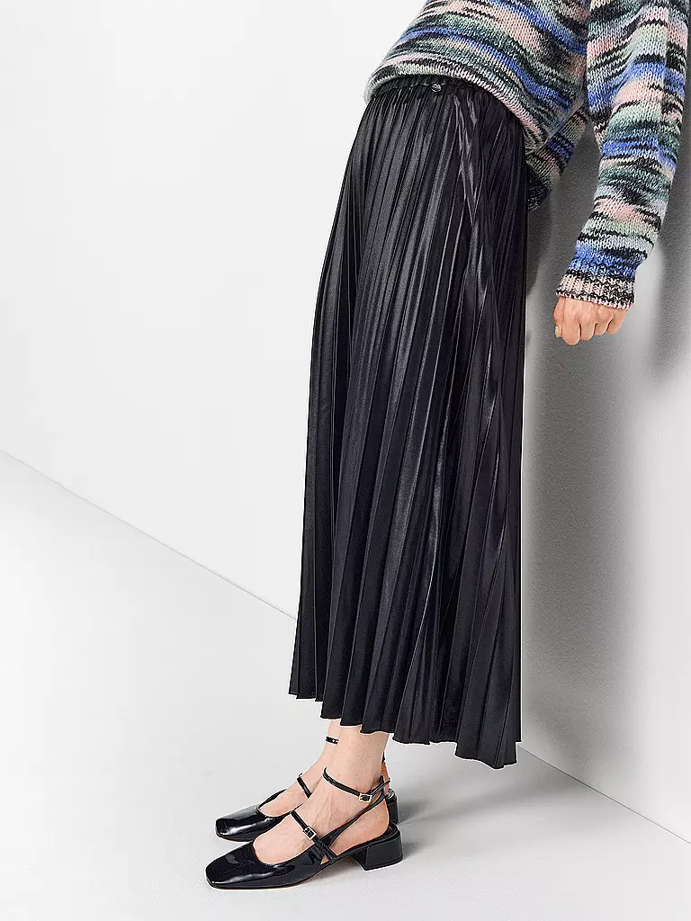 RICH & ROYAL | Midi falda | Negro