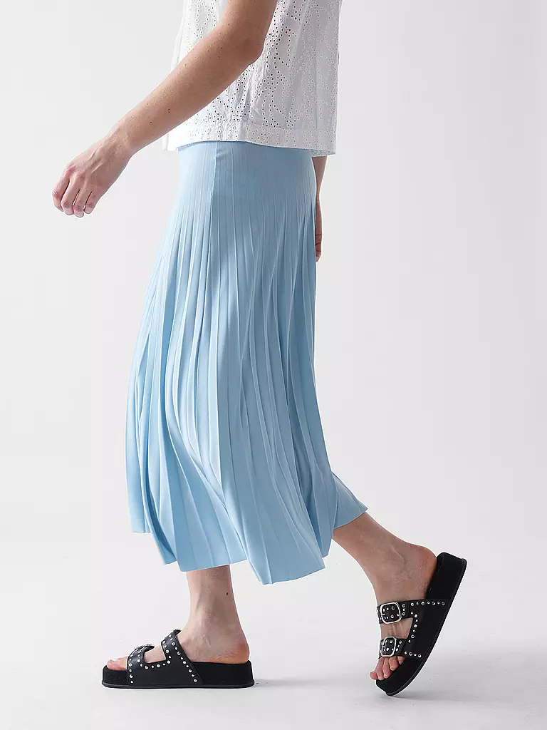 RICH & ROYAL | Midi falda | Azul claro