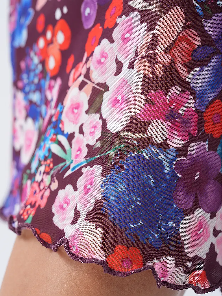RICH & ROYAL | Midi falda | Rojo oscuro