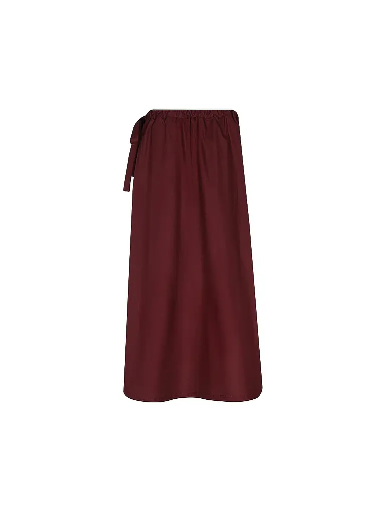 RICH & ROYAL | Midi falda | Rojo oscuro
