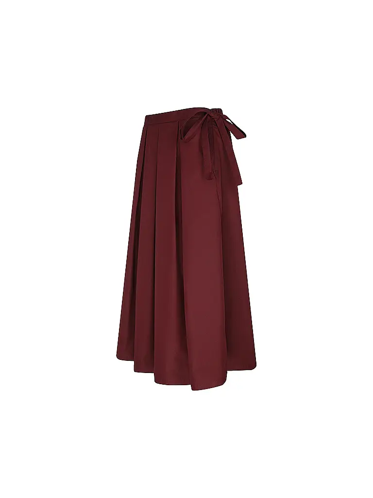 RICH & ROYAL | Midi falda | Rojo oscuro