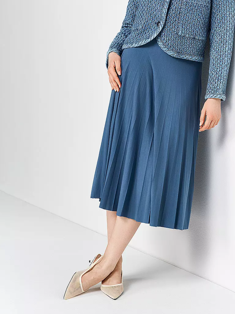 RICH & ROYAL | Midi falda | Azul