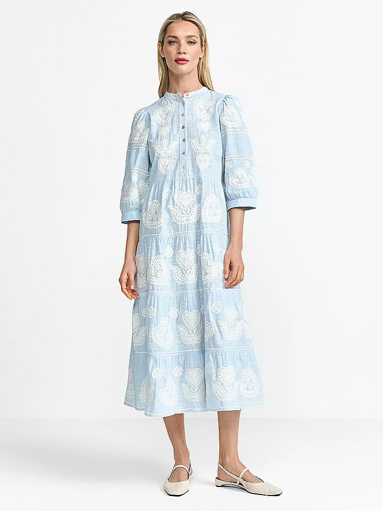 RICH & ROYAL | Midikleid | Azul claro