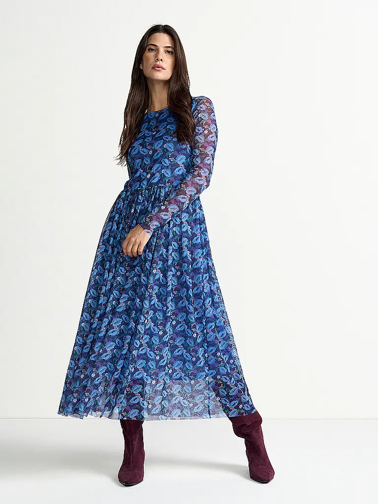 RICH & ROYAL | Midikleid | Azul oscuro