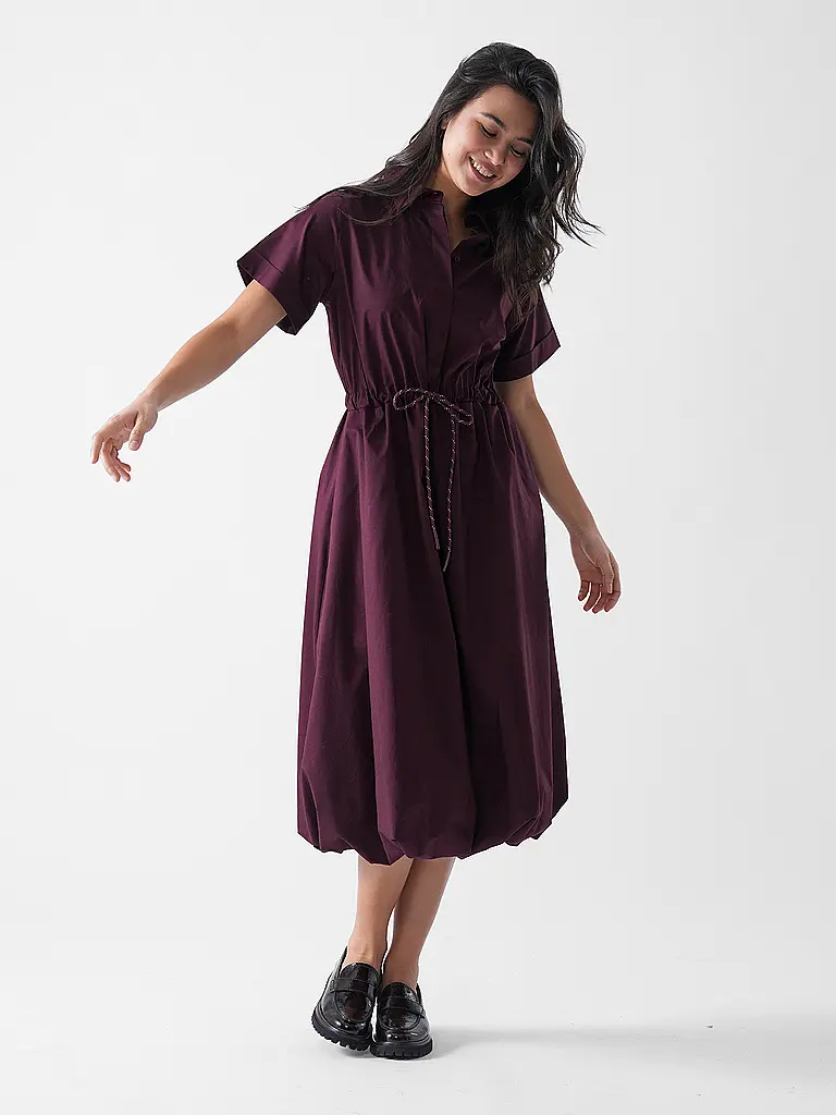 RICH & ROYAL | Midikleid | Rojo oscuro