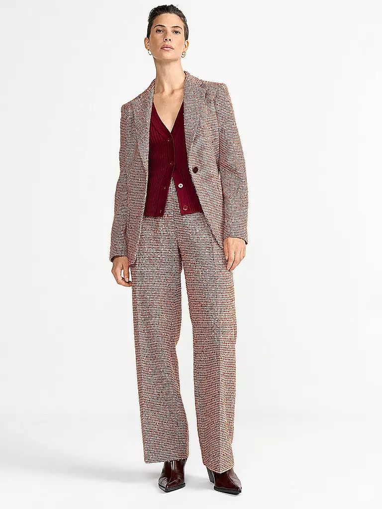 RICH & ROYAL | Pantalones de vestir | Rojo oscuro