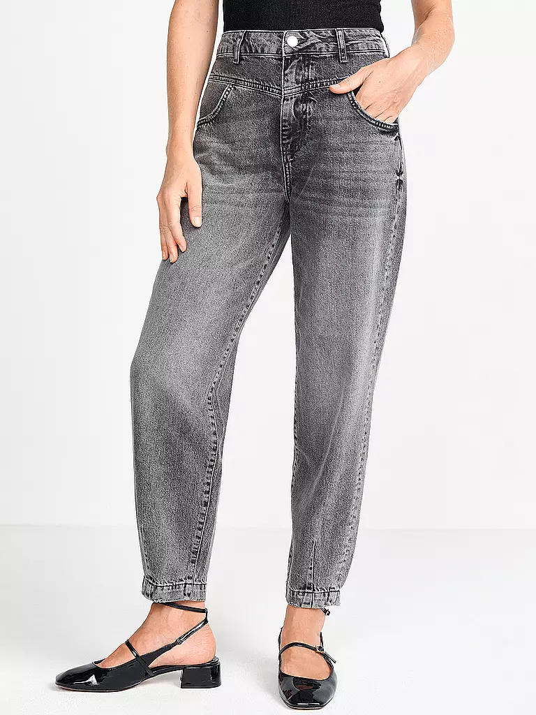 RICH & ROYAL | Vaqueros Mom Fit | Gris