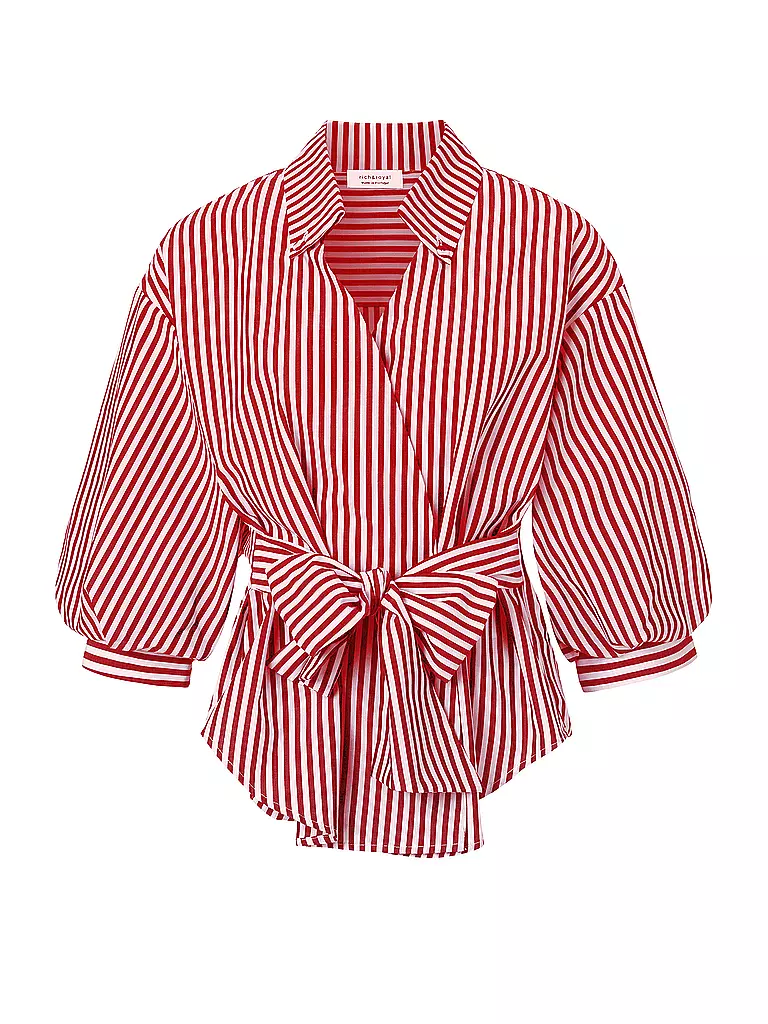 RICH & ROYAL | Wickelbluse  | Rojo