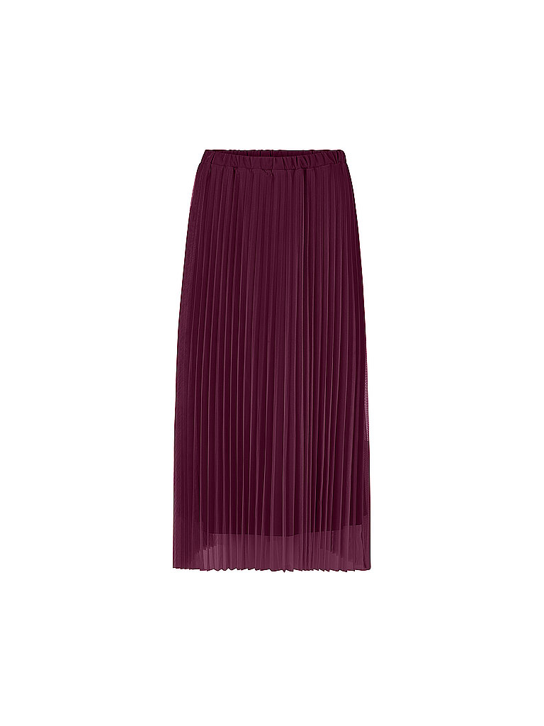Midi falda rojo oscuro L