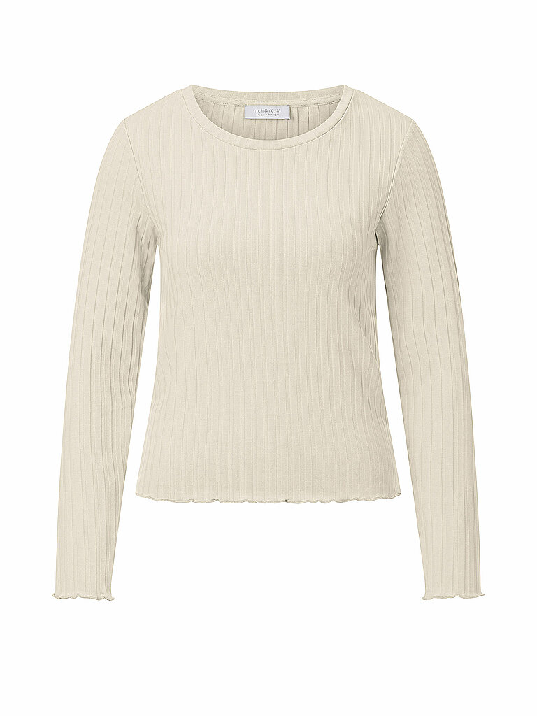 Richroyal Langarmshirt crema M