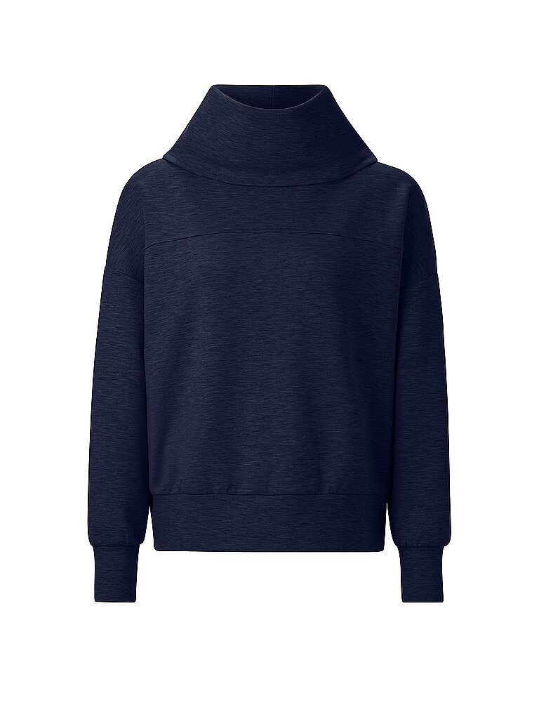 Jersey de cuello alto azul oscuro XS