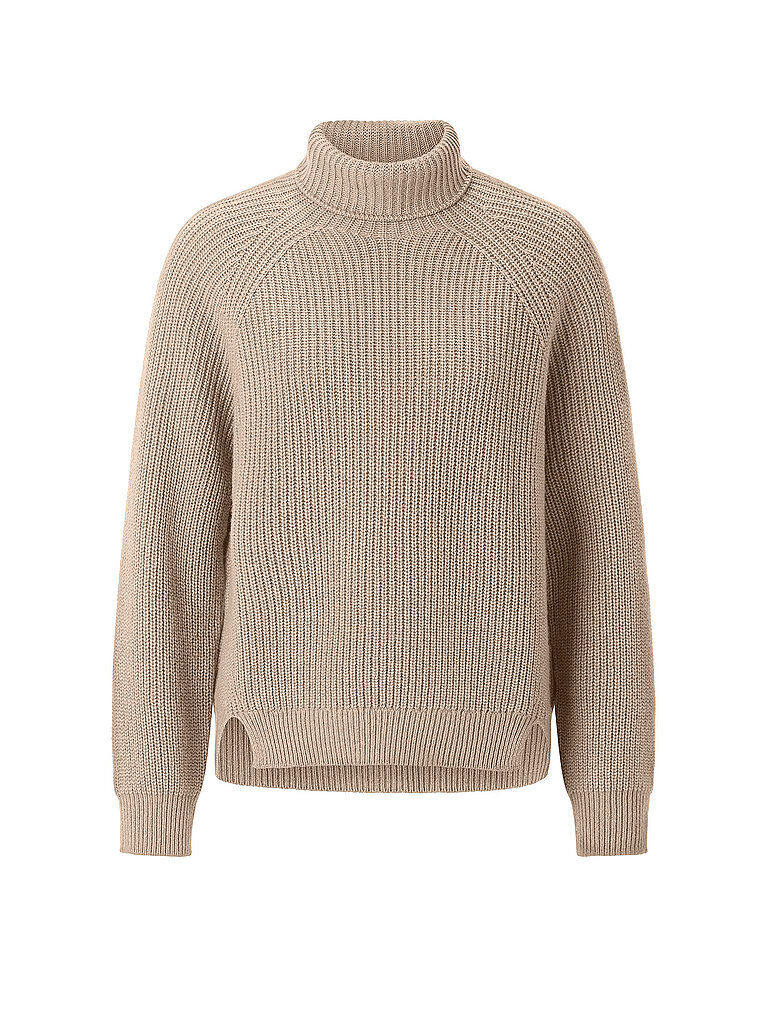 Rollkragenpullover beige M