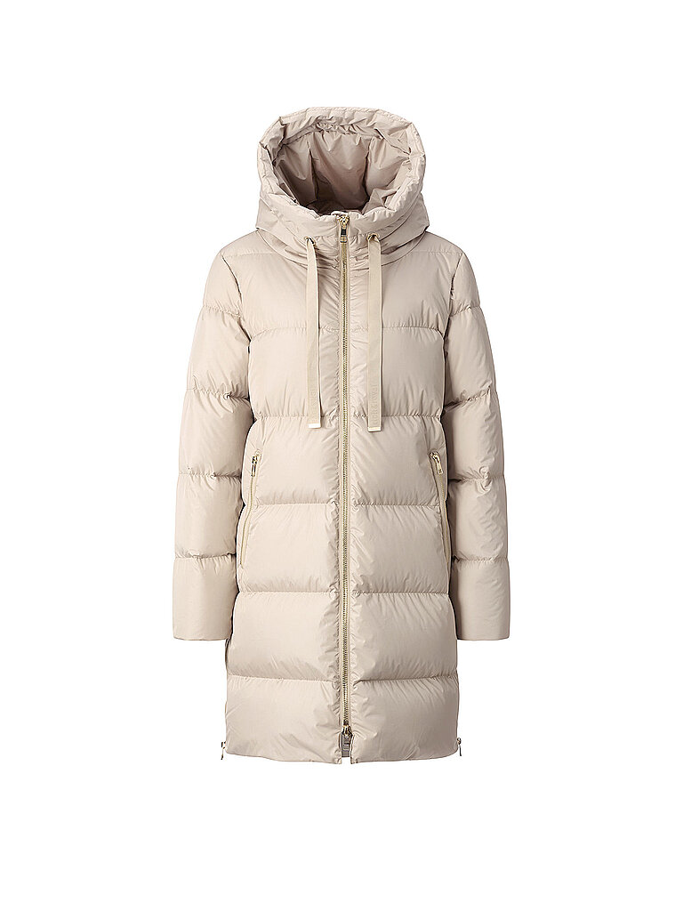 Abrigo acolchado beige 36