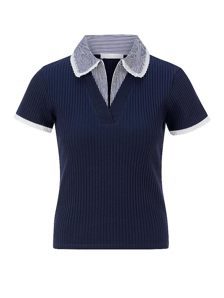 Richroyal Polo azul oscuro XL