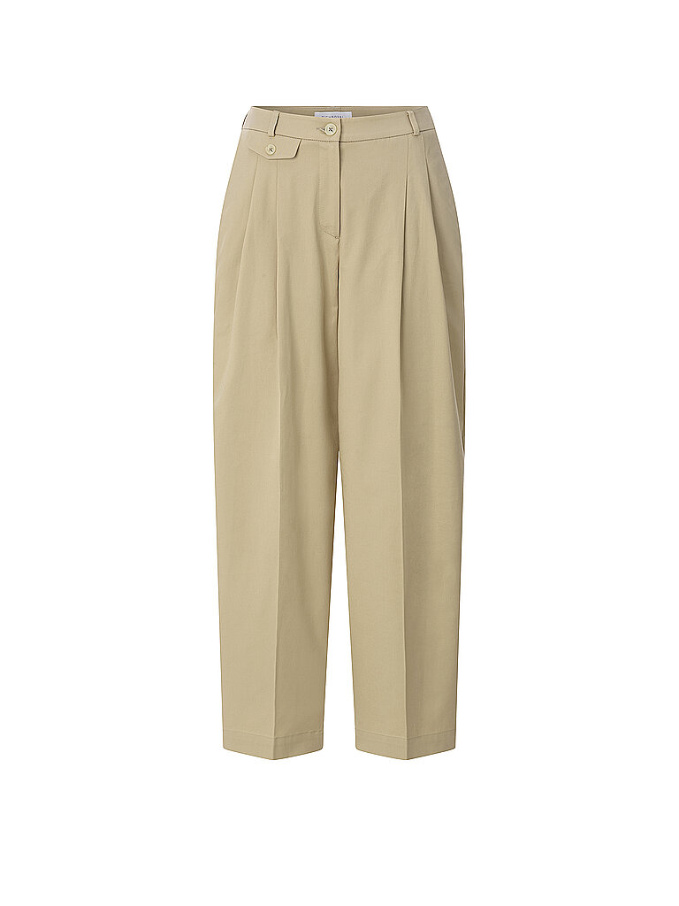 Pantalón Barrel Leg marrón claro 40