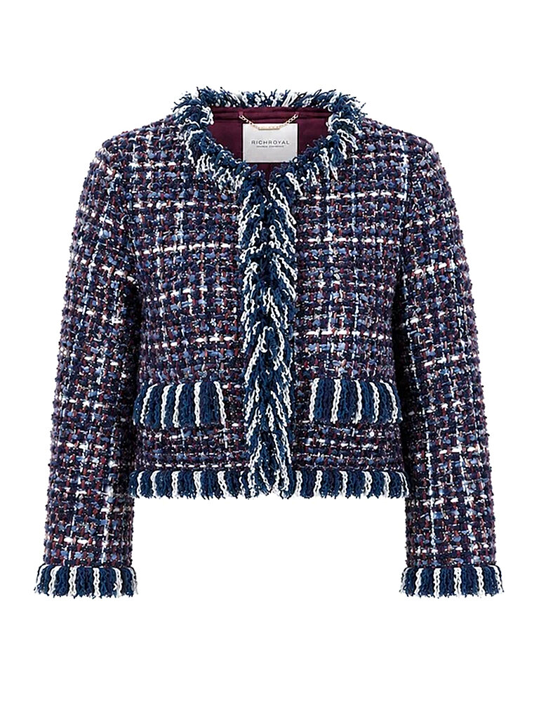 Richroyal Chaqueta corta azul oscuro