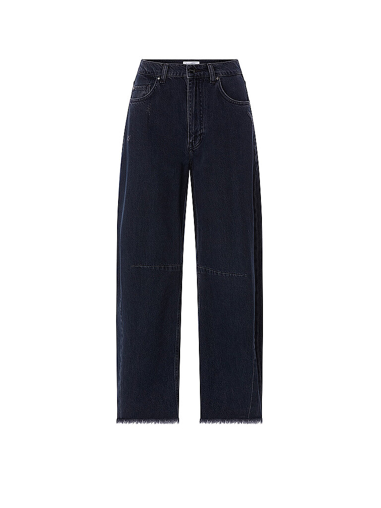 Richroyal Pantalón Barrel Leg negro