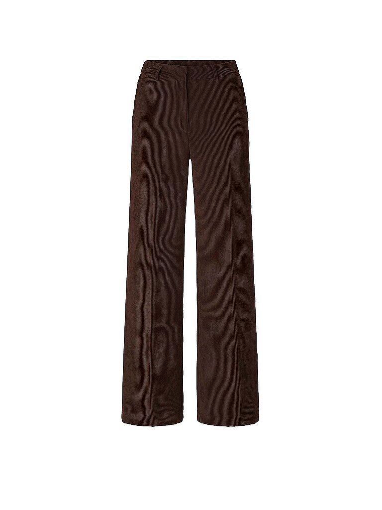 Richroyal Pantalones de pana marrón