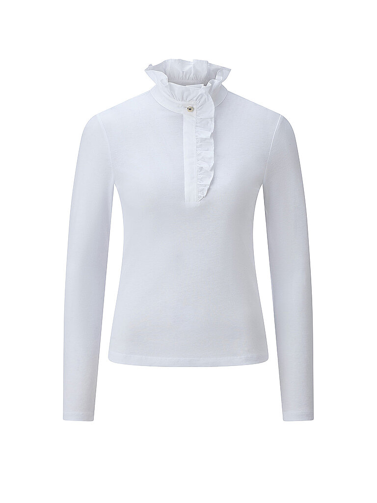 Richroyal Camiseta de manga larga blanco