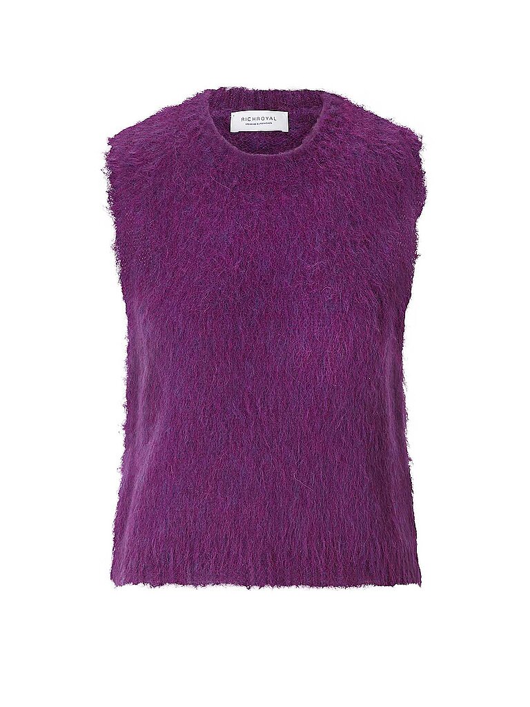 Richroyal Chaleco de punto morado