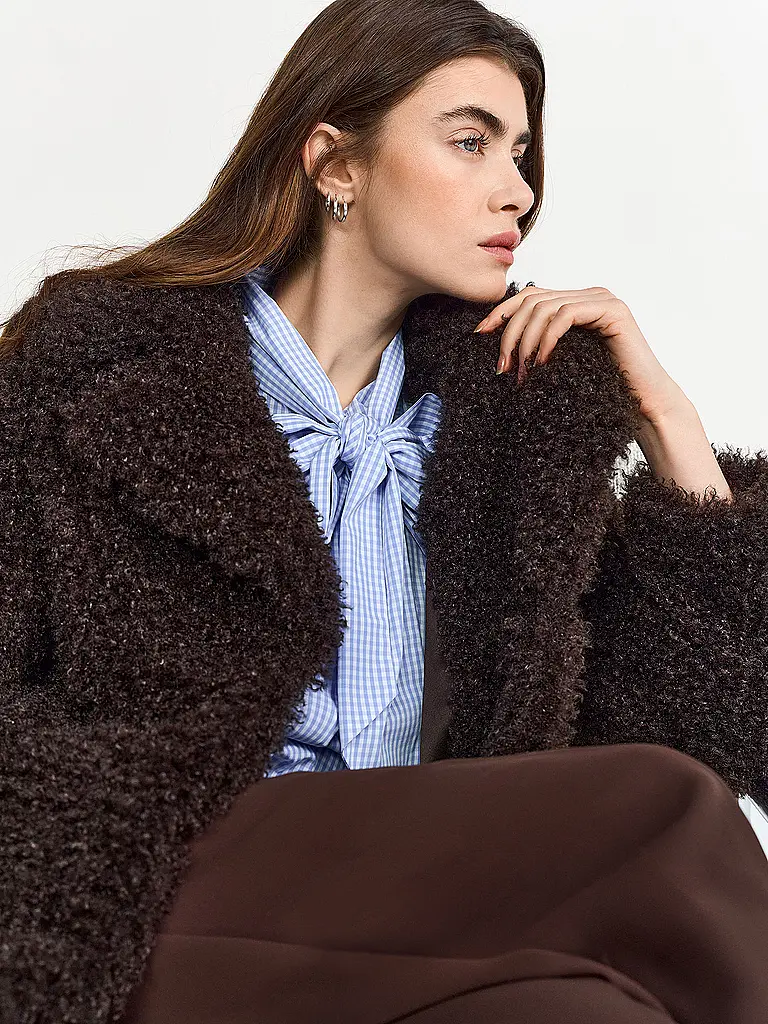 RICHROYAL | Abrigo de piel sintética | 