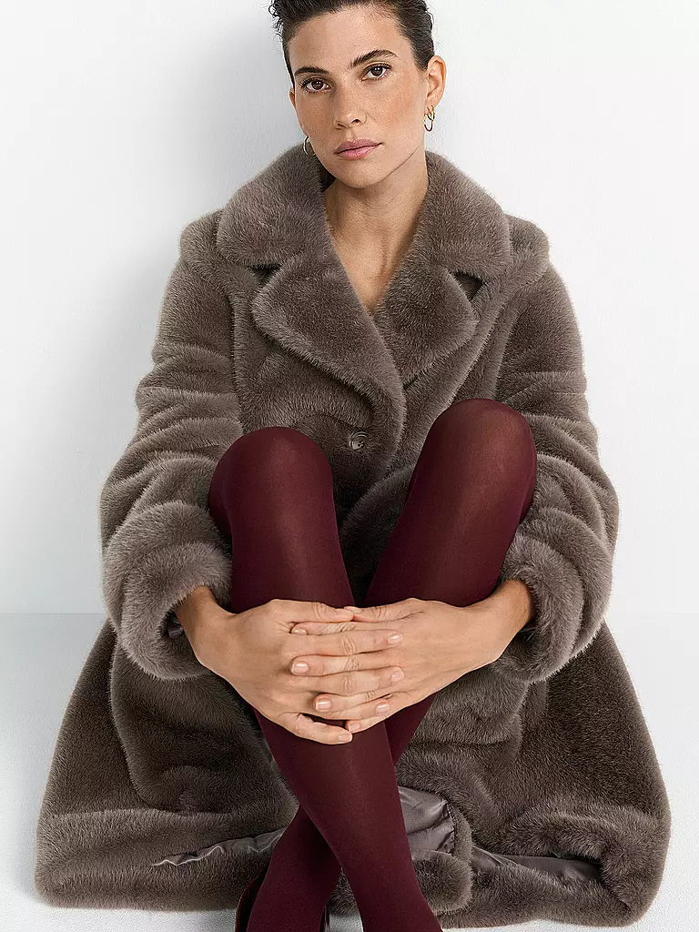 RICHROYAL | Abrigo de piel sintética | Gris