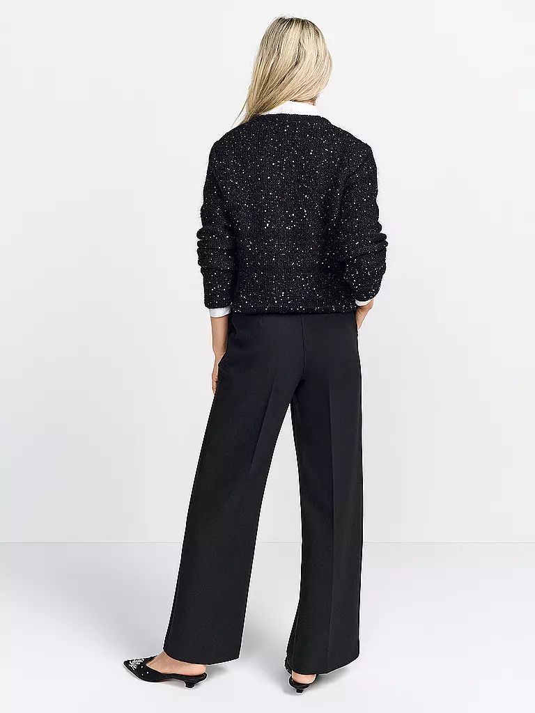 RICHROYAL | Cárdigan Boxy Fit | Negro