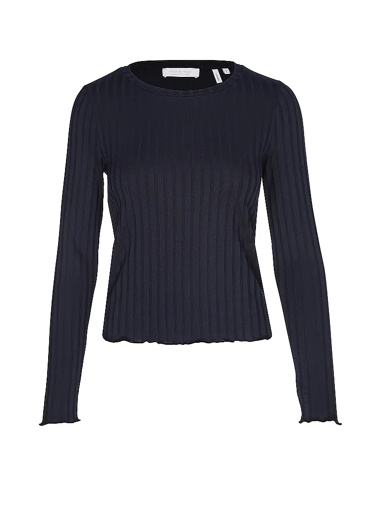 RICHROYAL | Camiseta de manga larga | Azul oscuro
