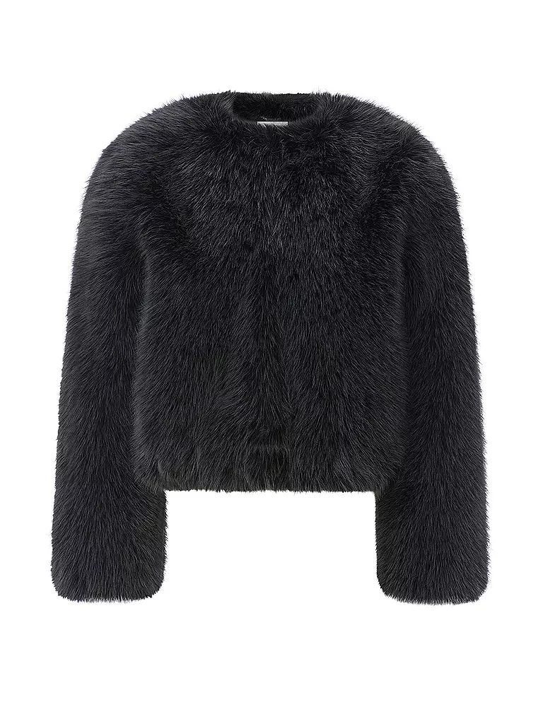 RICHROYAL | Chaqueta con aspecto de piel | Negro