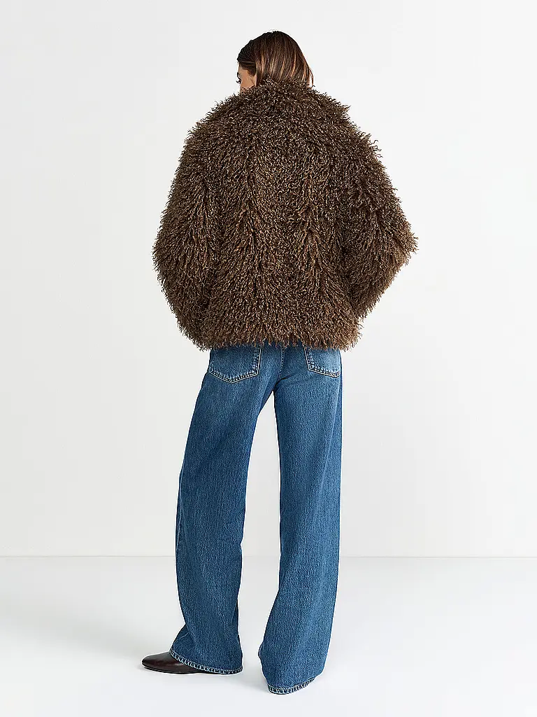 RICHROYAL | Chaqueta con aspecto de piel | Marrón