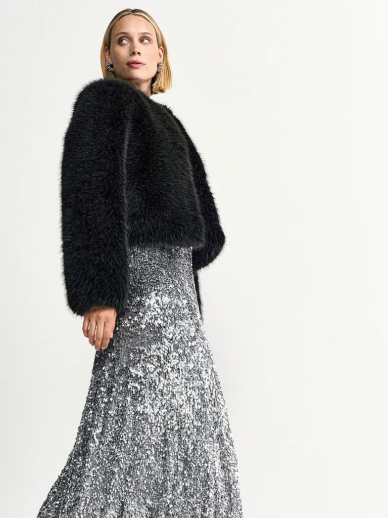 RICHROYAL | Chaqueta con aspecto de piel | Negro