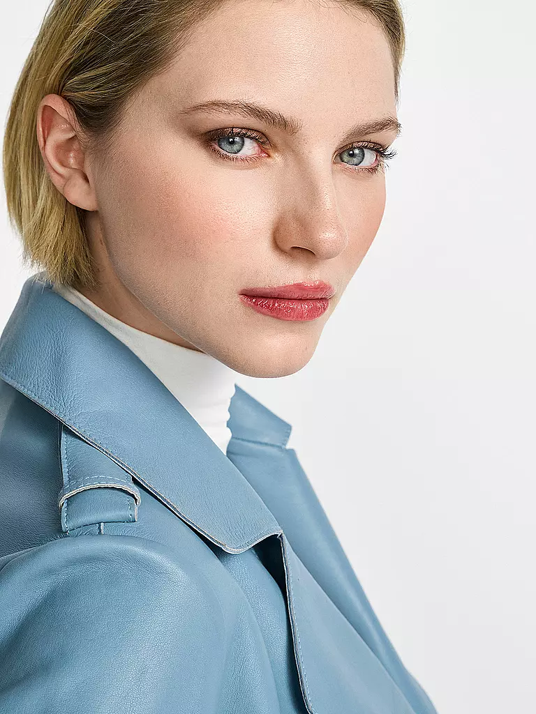 RICHROYAL | Chaqueta de cuero | Azul claro