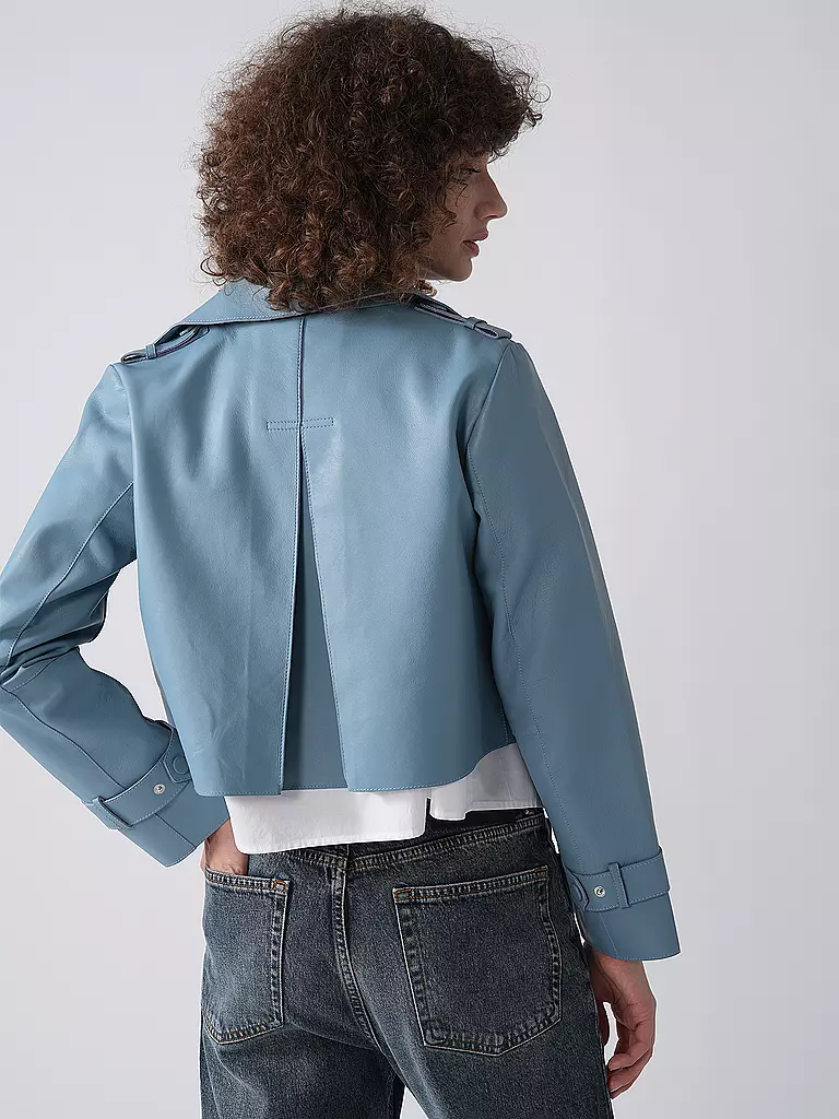 RICHROYAL | Chaqueta de cuero | Azul claro