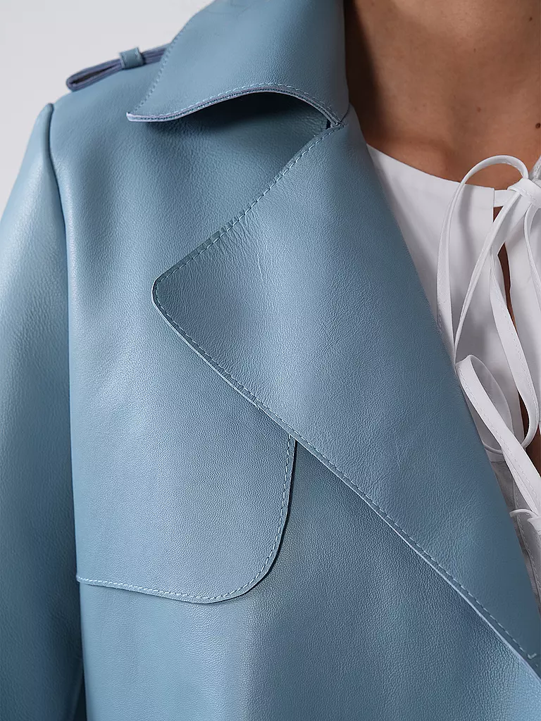 RICHROYAL | Chaqueta de cuero | Azul claro