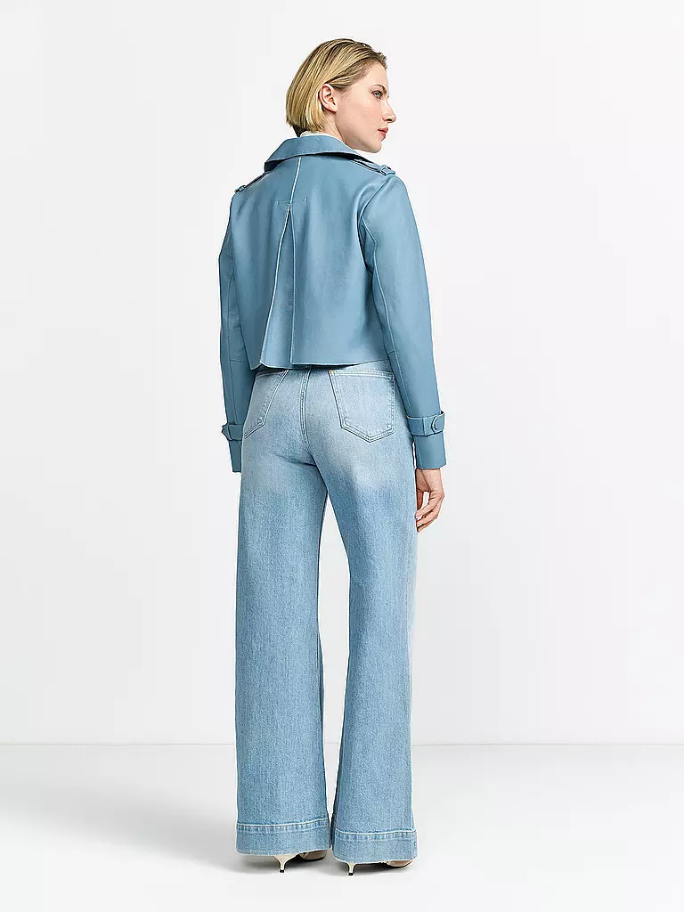 RICHROYAL | Chaqueta de cuero | Azul claro