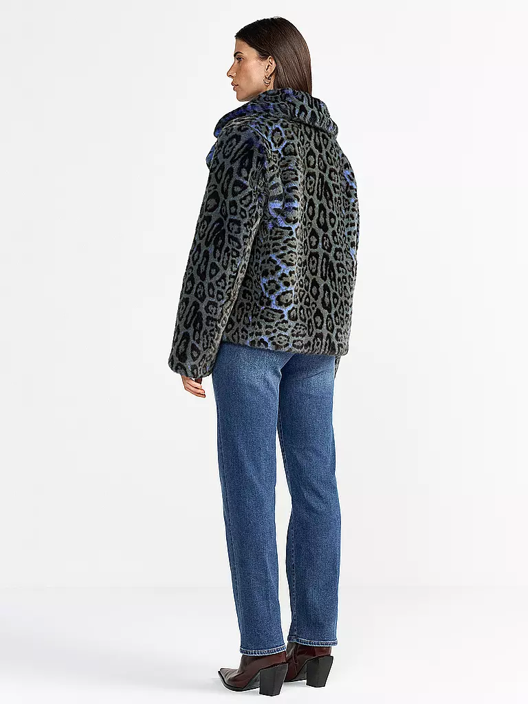 RICHROYAL | Chaqueta en óptica de piel | Azul