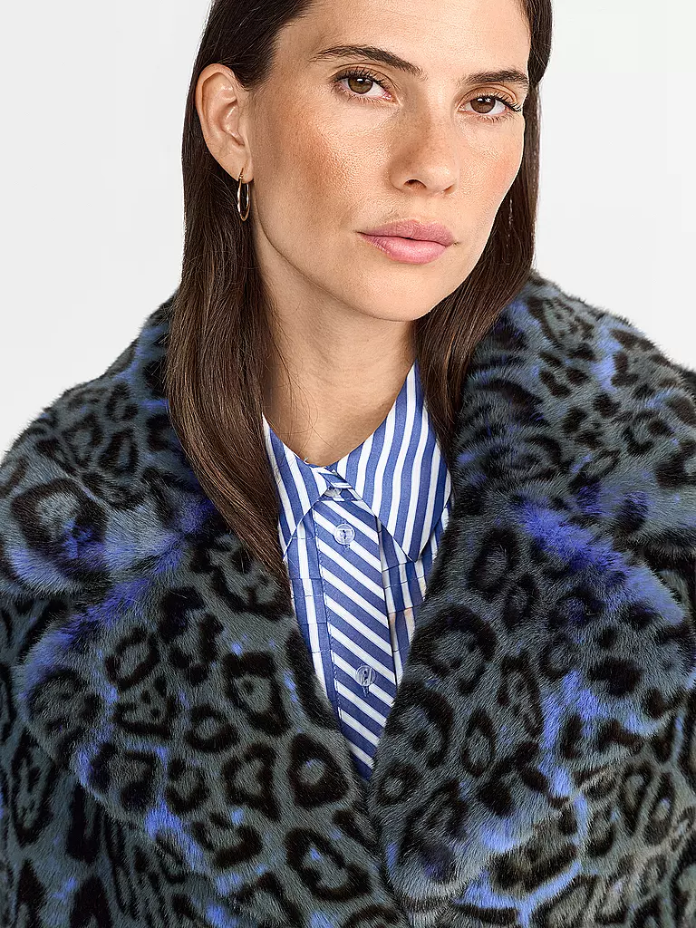 RICHROYAL | Chaqueta en óptica de piel | Azul