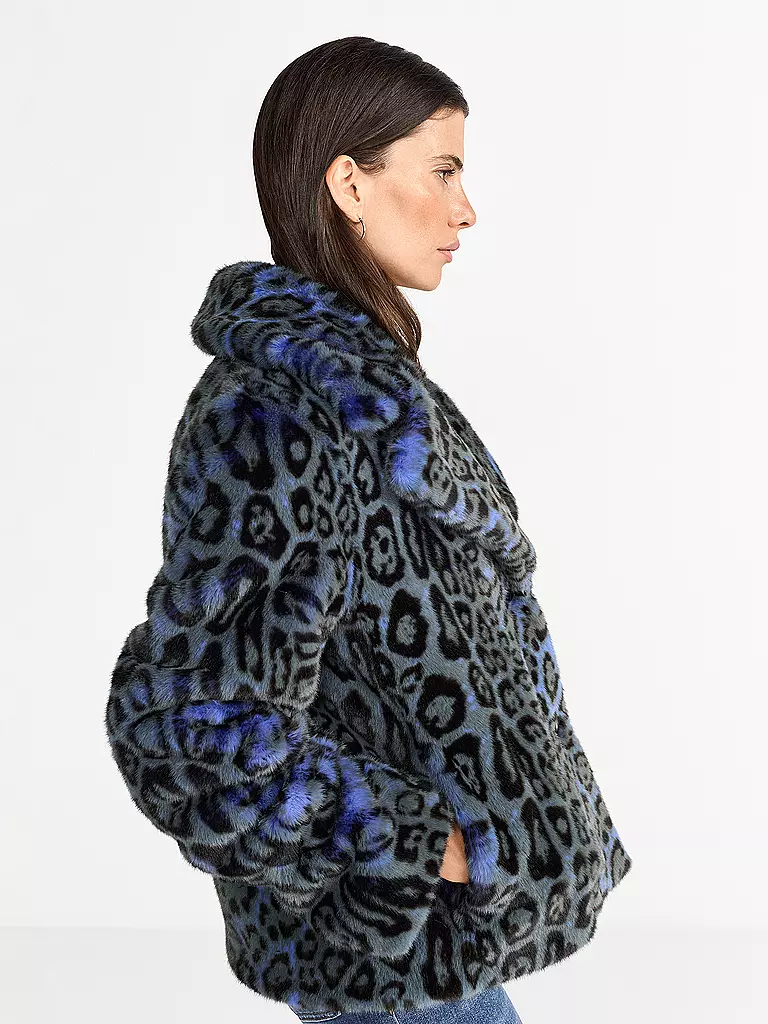 RICHROYAL | Chaqueta en óptica de piel | Azul