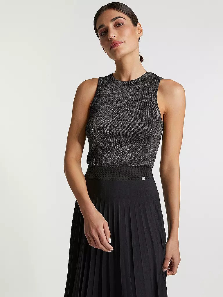 RICHROYAL | Falda plisada | Negro