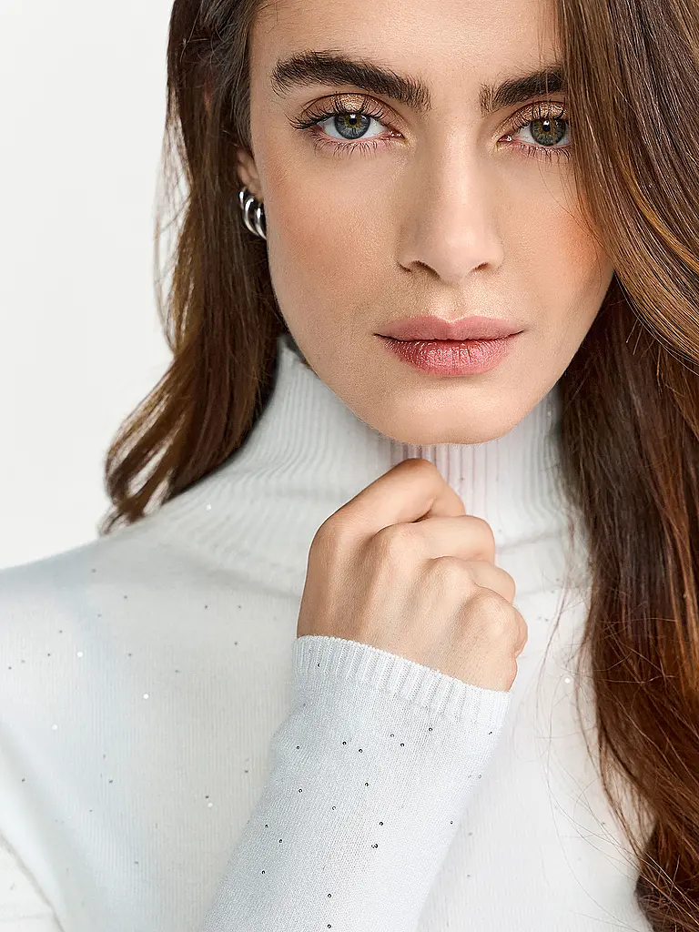 RICHROYAL | Jersey de cuello alto | Crema