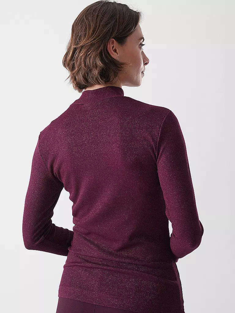RICHROYAL | Jersey de cuello alto | Rojo oscuro