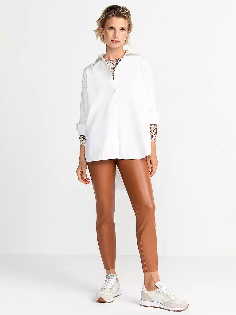 RICHROYAL | Leggings de efecto cuero | Marrón